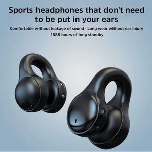 True wireless sports stereo headphones earbuds